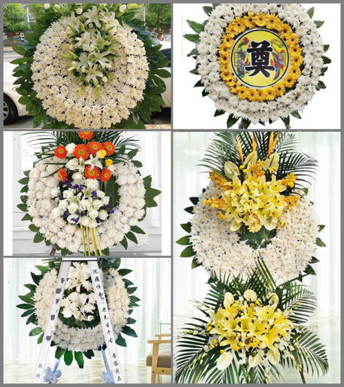 湖北黄冈市黄梅县大河镇栗子园村花圈速递